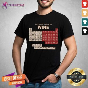 Pretty Periodic Table Of Wine Shirt