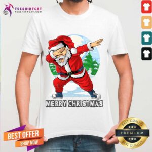 Pretty Santa Claus Dabbing Dance Cute Santa Claus Dancing T-Shirt