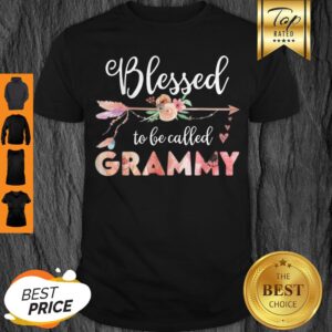 Top Womens Blessed Grammy Floral Grandma Mother’s Day Gift Shirt