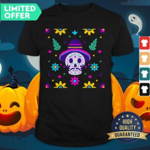 Day Of The Dead Dia De Los Muertos Floral Sugar Skull Shirt