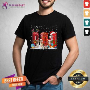 Top Beagle Red Telephone Box Christmas Dog Lovers Xmas Gift Beagle Red Telephone Box Christmas T-Shirt