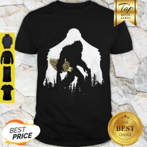 Official Bigfoot With Morel Mushroom Sasquatch Shirt