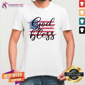 God Bless American Flag Shirt