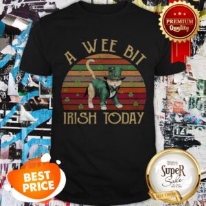 Cat A Wee Bit Irish Today St. Patrick’s Day Vintage Shirt