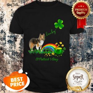 Lucky Saint Sheltie Dog Shamrock St Patrick Day Shirt