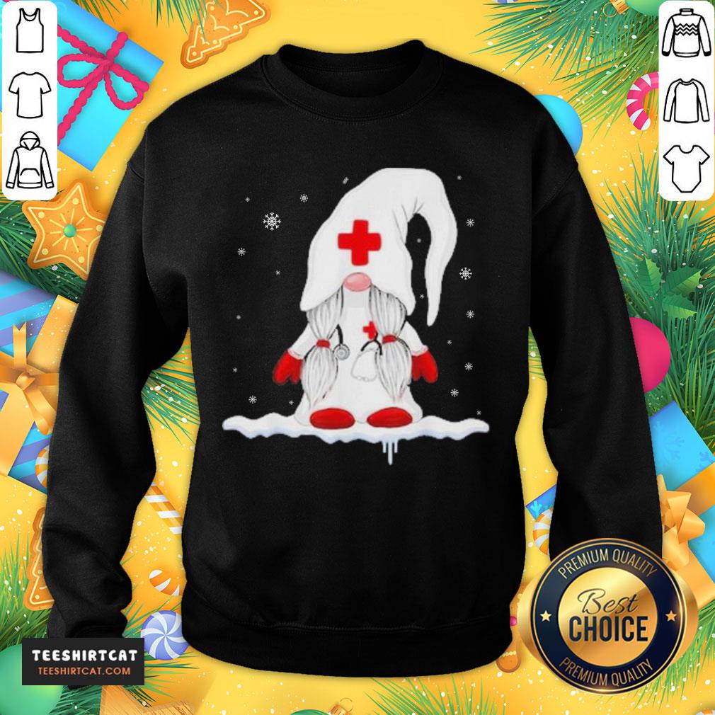 Awesome Gnome Nurse Christmas Sweater Shirt