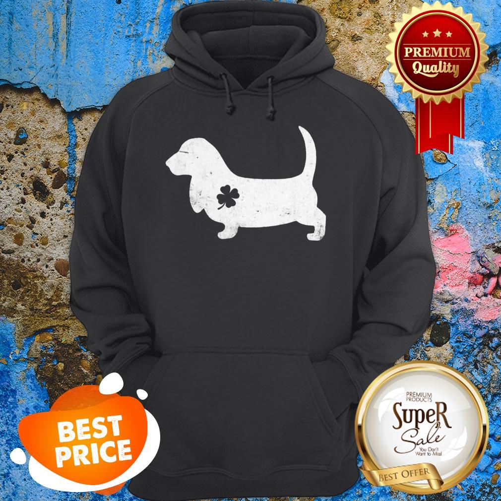 Basset Hound Four-Leaf-Clover Irish Patrick Day Gifts Shirt