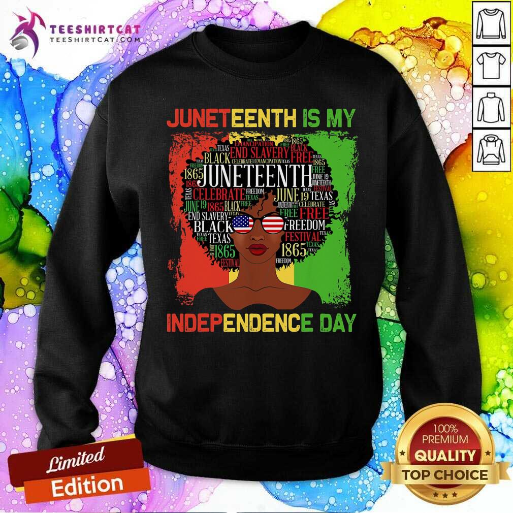 Black Women Juneteenth Is My Independence Day Shirt