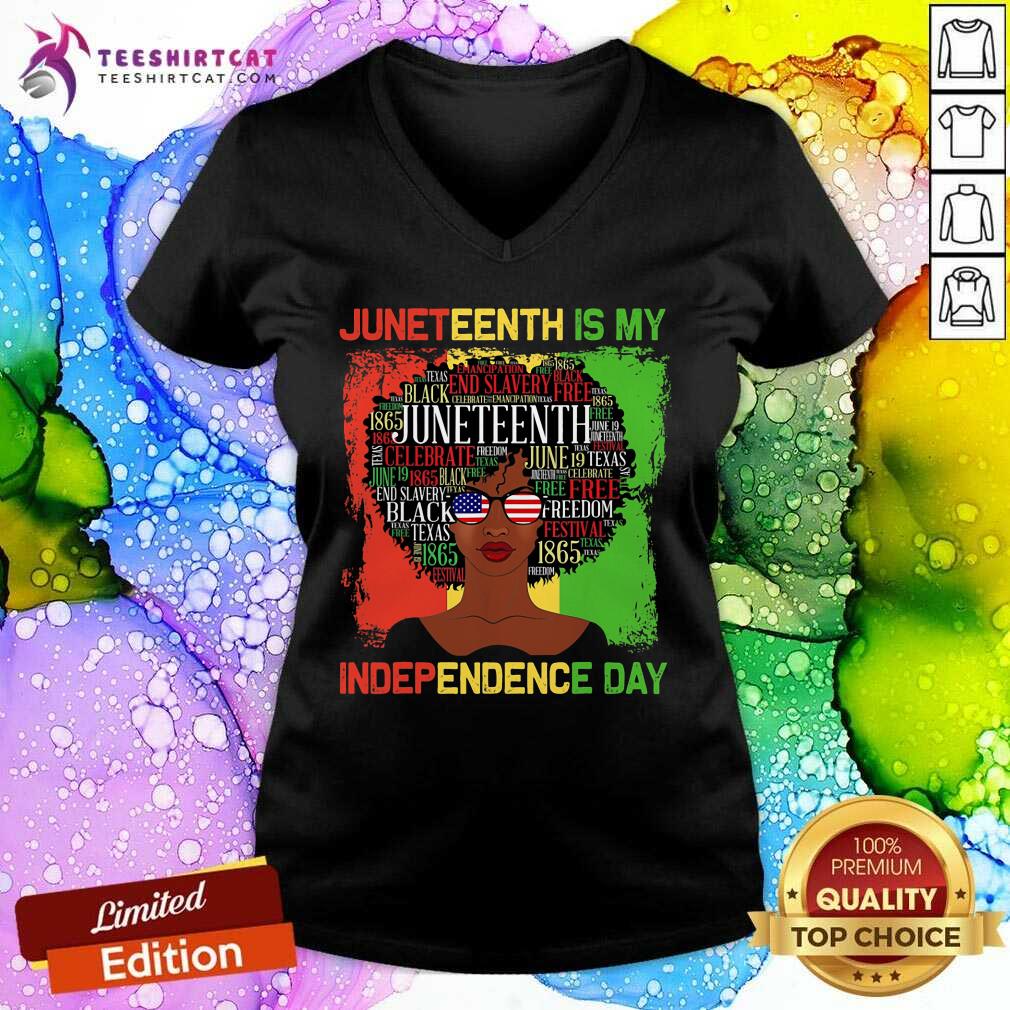 Black Women Juneteenth Is My Independence Day Shirt