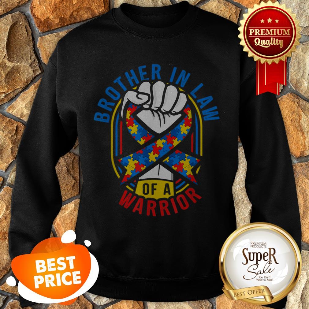 Brother In Law Of A Warrior Autism Awareness Matching Shirt