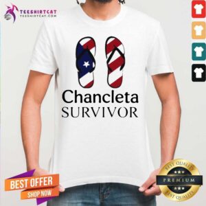 Top Flip Flop American Chancleta Survivor Shirt
