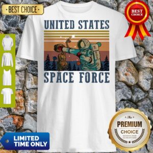 Nice Retro Vintage United States Space Force Punch The Alien Shirt