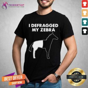 Original I Defragged My Zebra Shirt