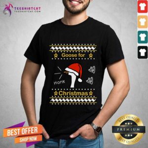 Nice Goose Ugly Christmas Sweater T-Shirt