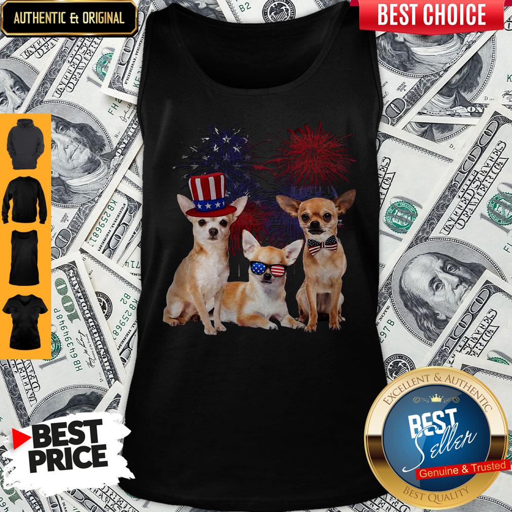 Chihuahua 4 Of July 4 American Flag Shirt