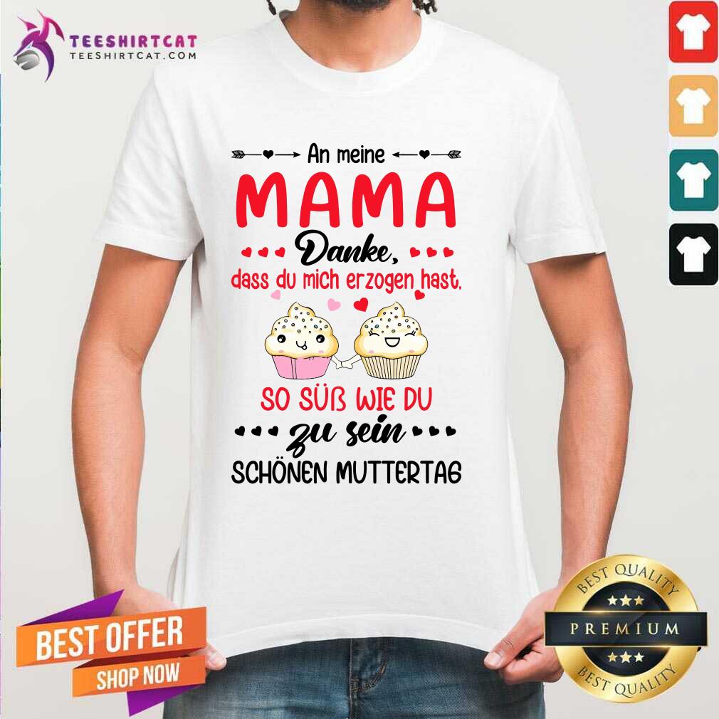 Cute Mama Danke Zu Sein Name Heir Cupcake Shirt