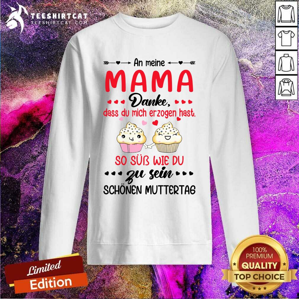 Cute Mama Danke Zu Sein Name Heir Cupcake Shirt