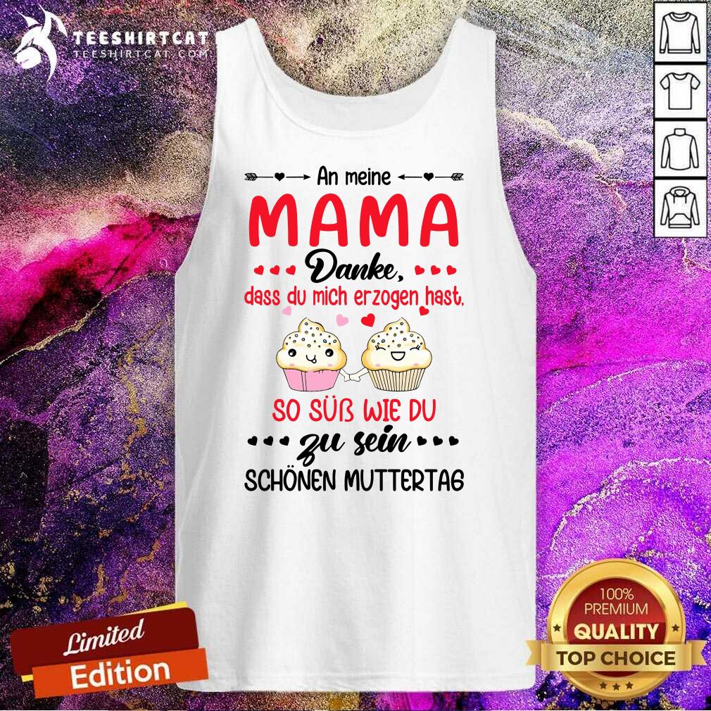 Cute Mama Danke Zu Sein Name Heir Cupcake Shirt