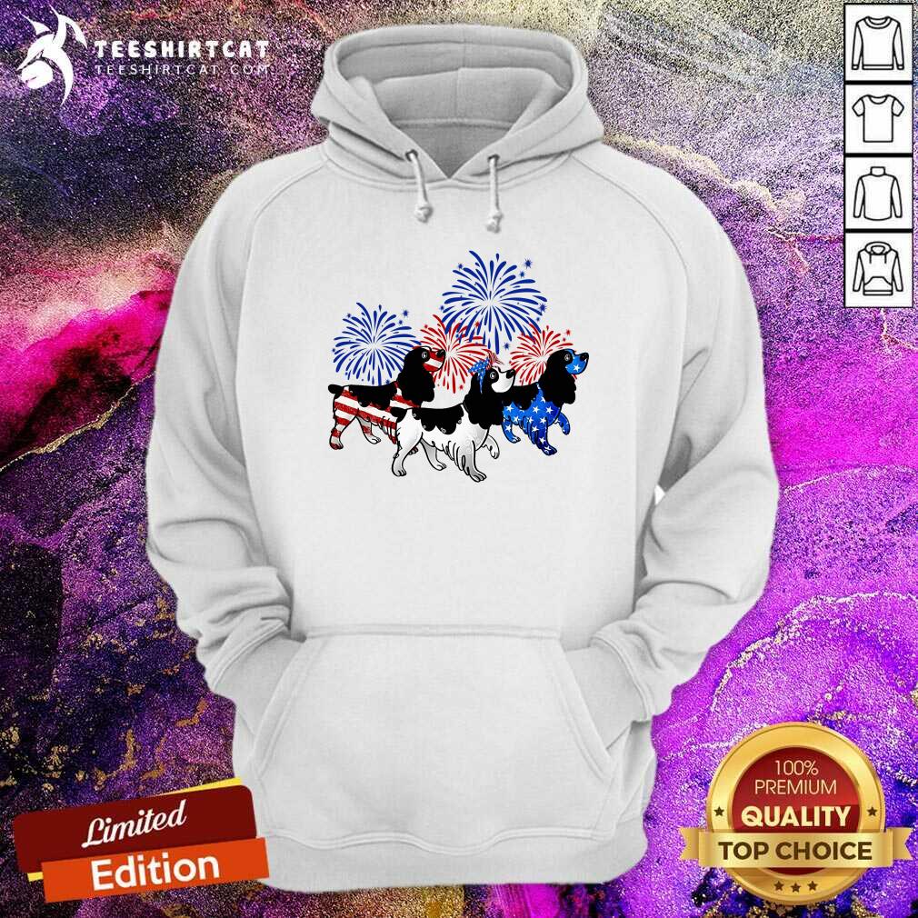 English Springer Spaniel Flag 4th Of July Shirt