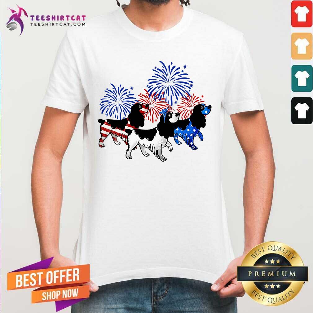 English Springer Spaniel Flag 4th Of July Shirt
