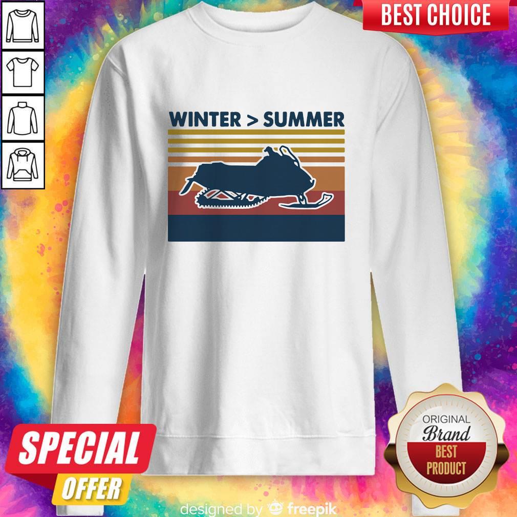 Excellent Snowmobile Winter Summer Vintage Retro Shirt
