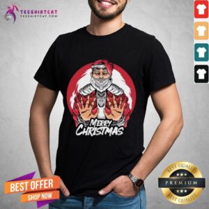Premium Merry Christmas Santa Claus With White Beard Christmas T-Shirt