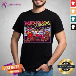 Nice Christmas VS Thanksgiving Boxing Match Funny Christmas T-Shirt