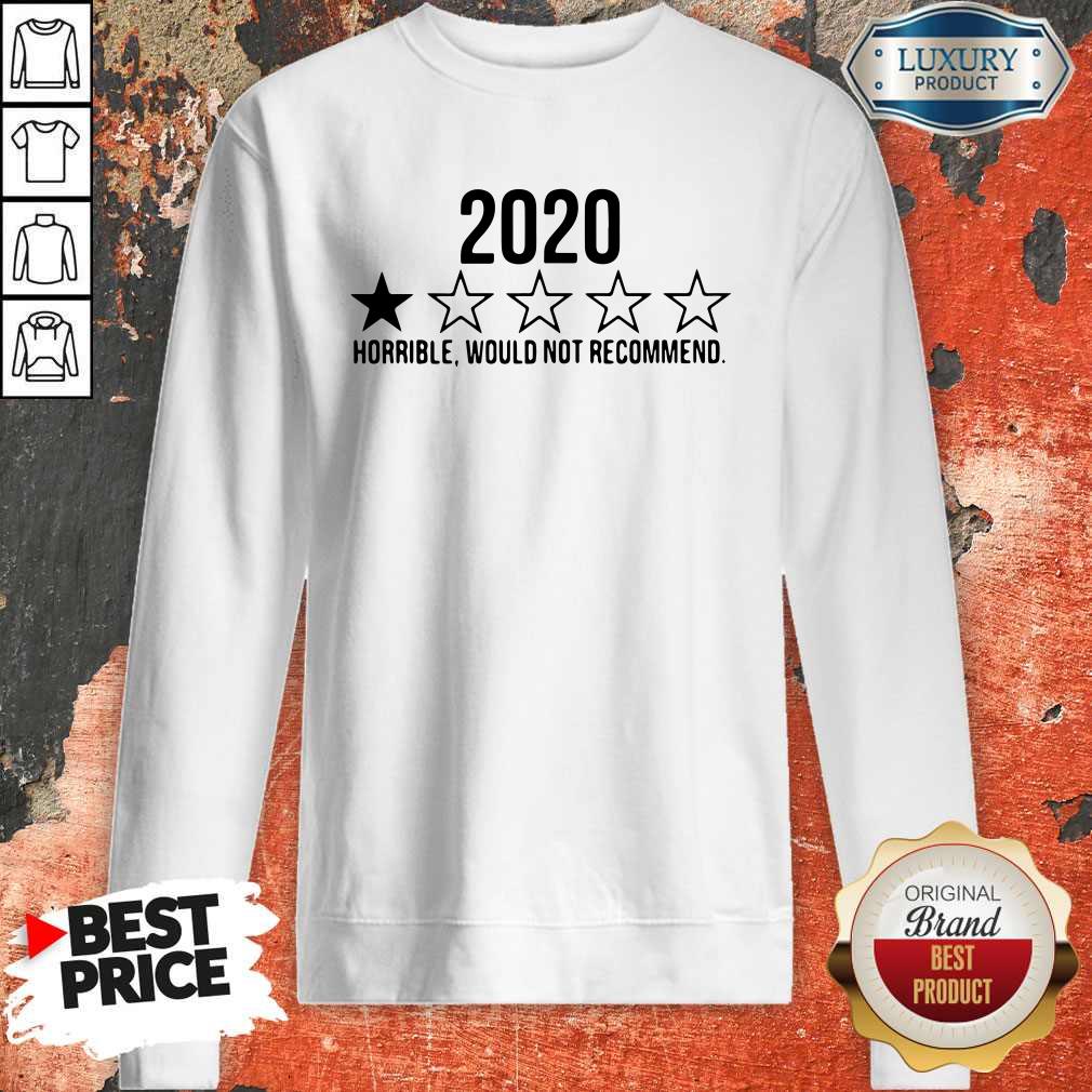 Funny 2020 Horrible Would Not Recommend Shirt
