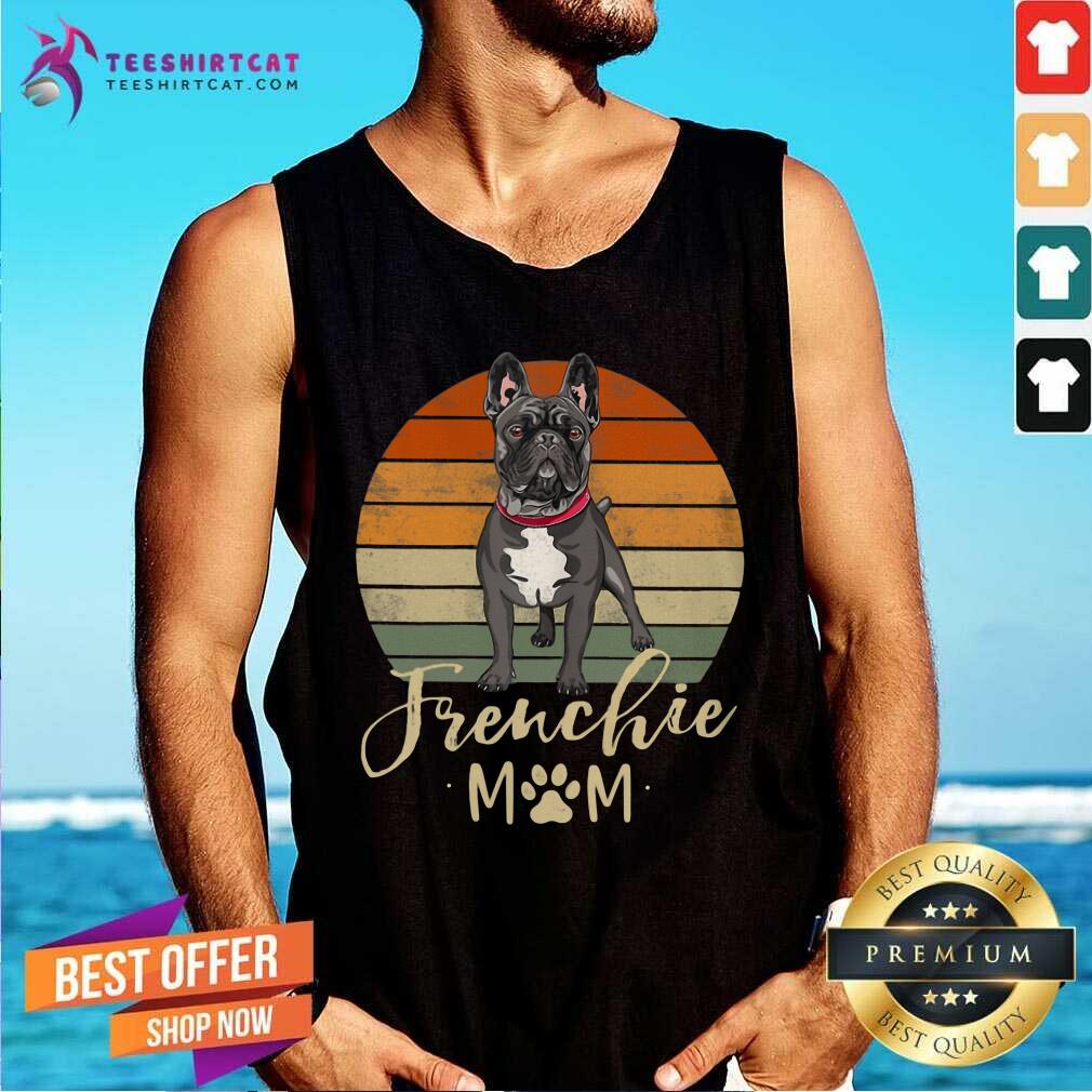 Funny Frenchie Mom Retro Sunset French Bulldog Shirt