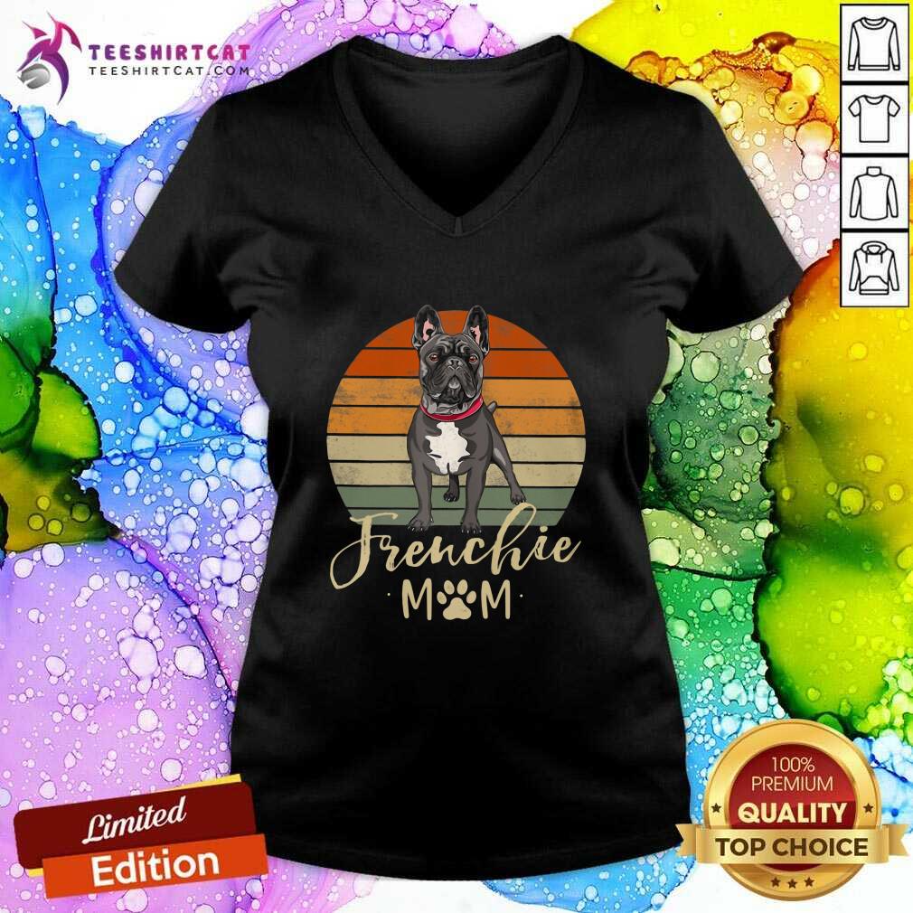 Funny Frenchie Mom Retro Sunset French Bulldog Shirt