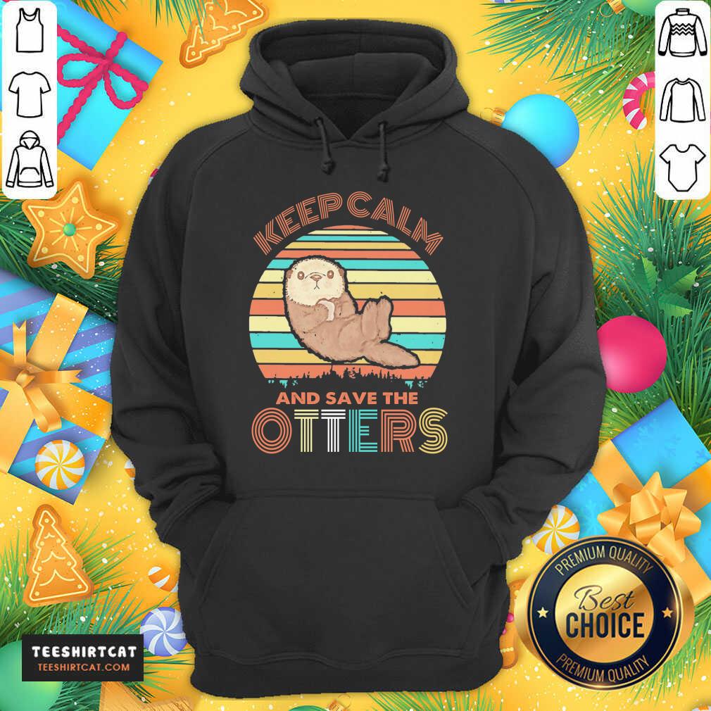 Funny Keep Calm And Save Otters Vintage Shirt