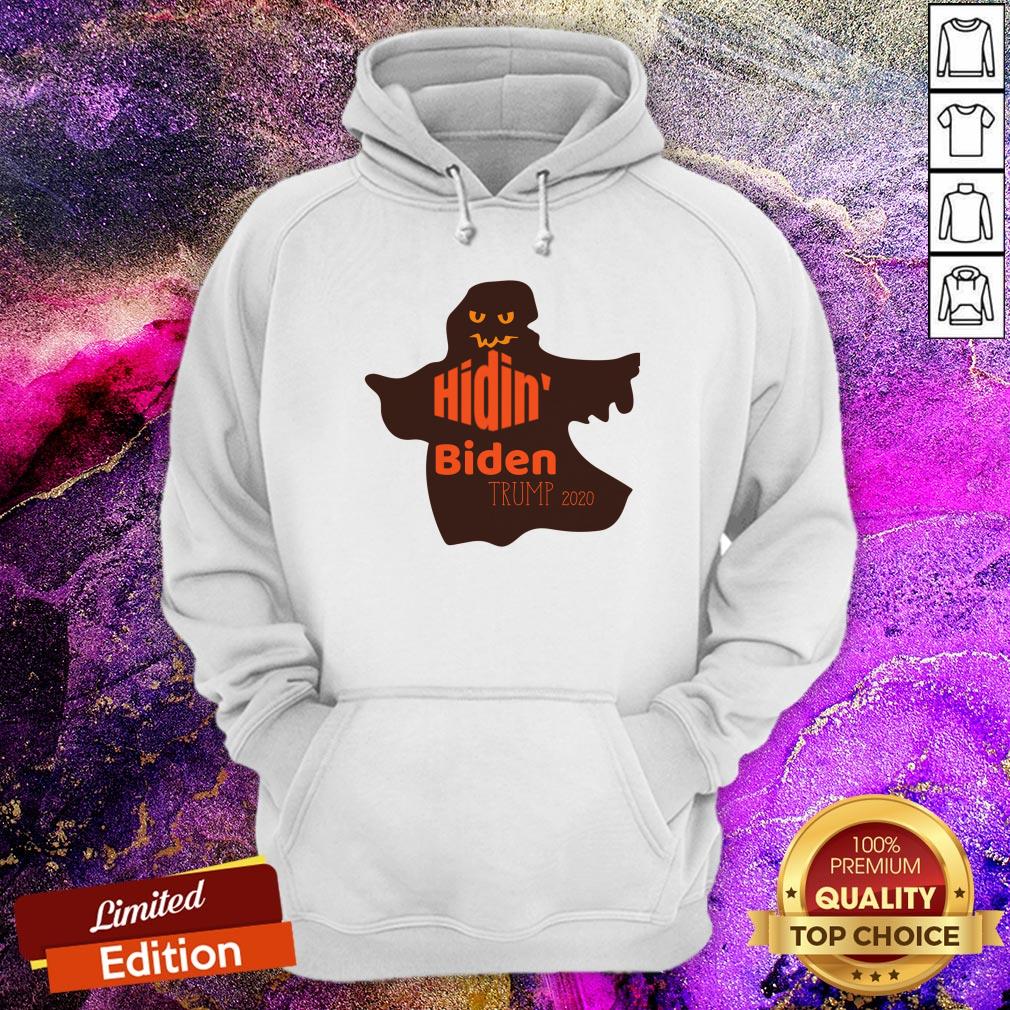Funny Kids Halloween Costume Ghost Hidin' Biden Trump 2020 Shirt