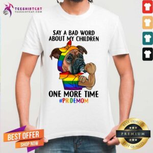 Hot Say A Bad Word About My Children Pride Mom LGBT Dog Shirt