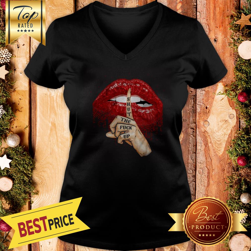 Good Shut The Fuck Up Red Glitter Lips Version Shirt
