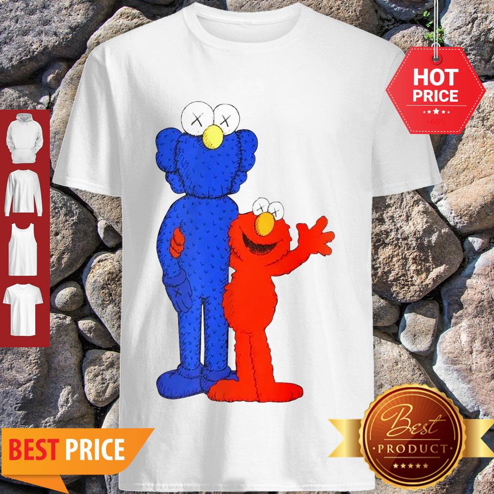 Official Elmo And Cookie Monster Muppet KAWS Style Shirt