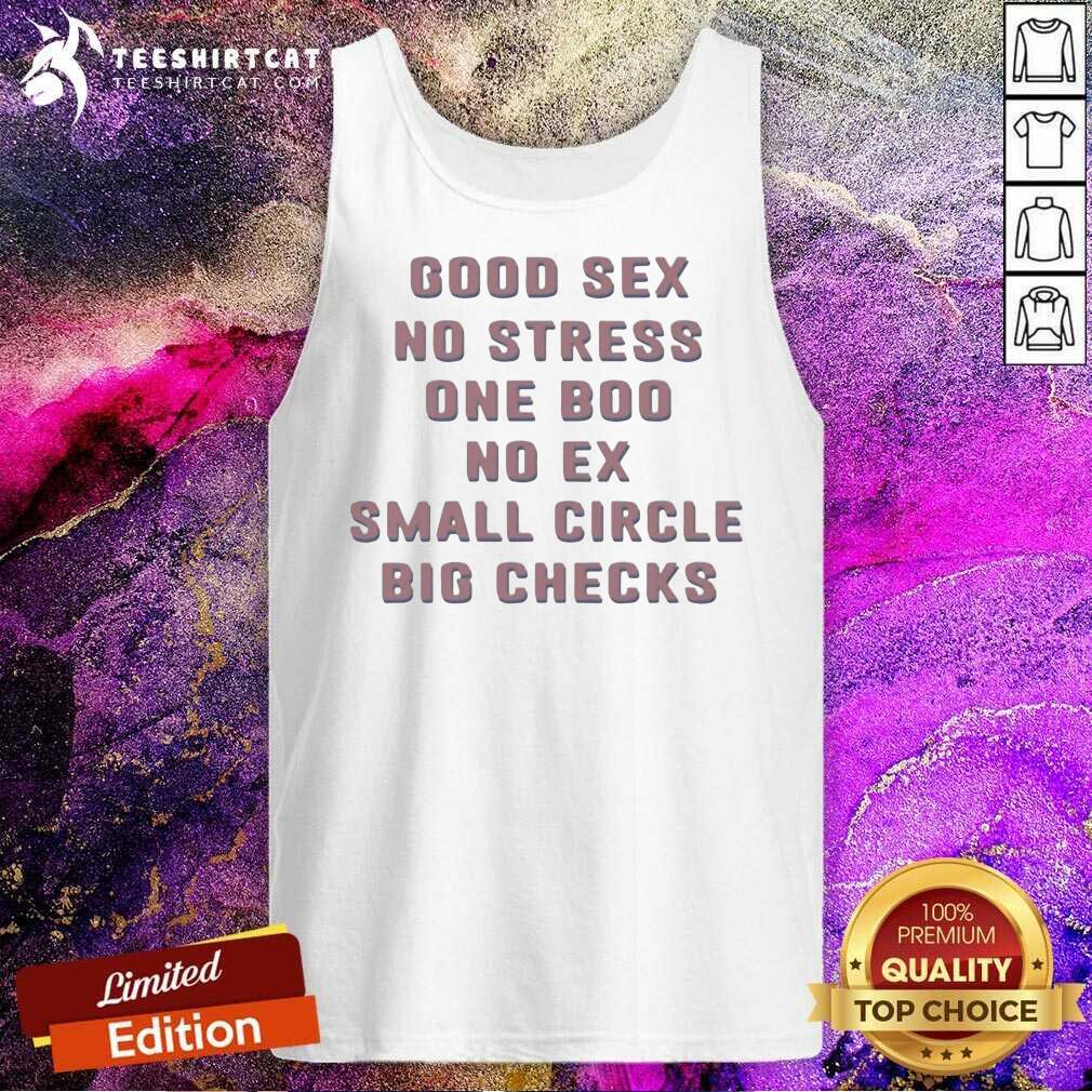 Happy Good Sex No Stress One Boo No Ex Small Circle Big Checks Shirt