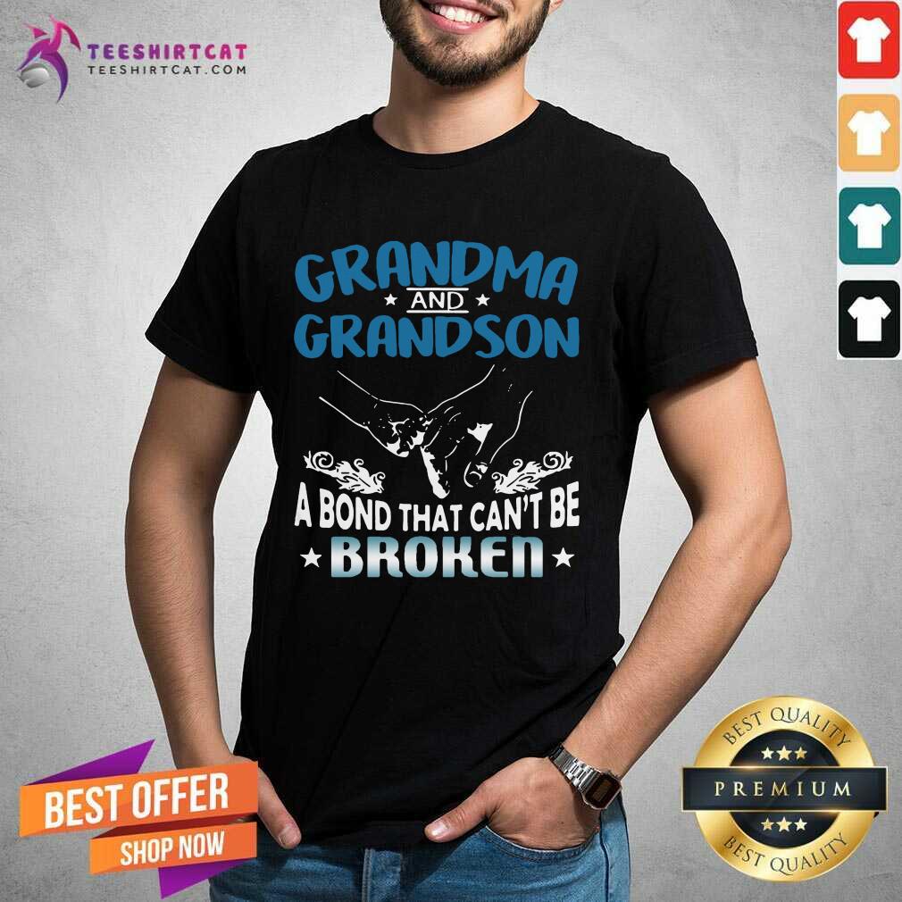 Happy Grandma And Grandson A Bond That Cant Be Broken Shirt