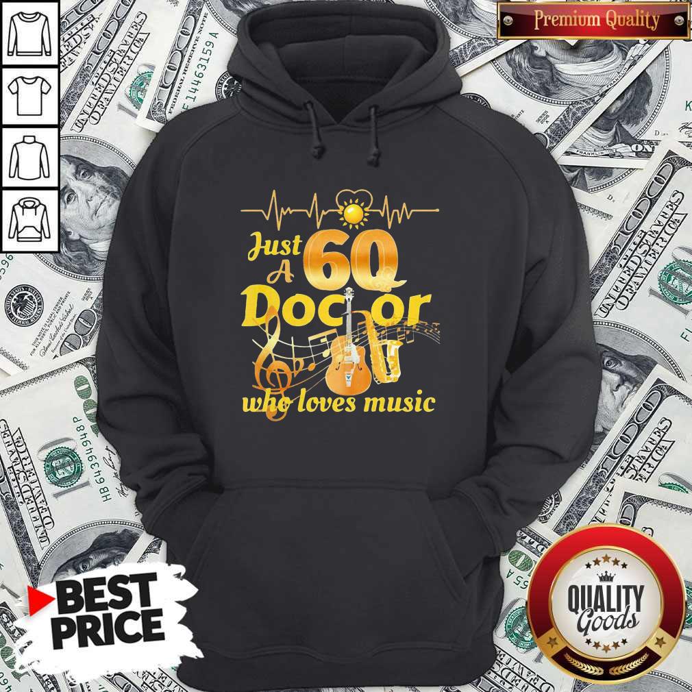 Happy Just A 60 Doctor Who Loves Music Guitar Heartbeat Shirt