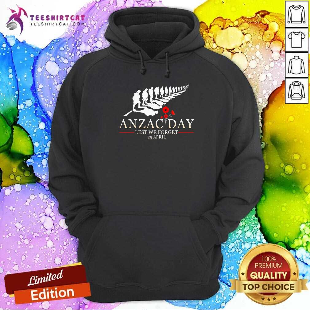 Hot Anzac Day Lest We Forget 25 April Flowers Shirt