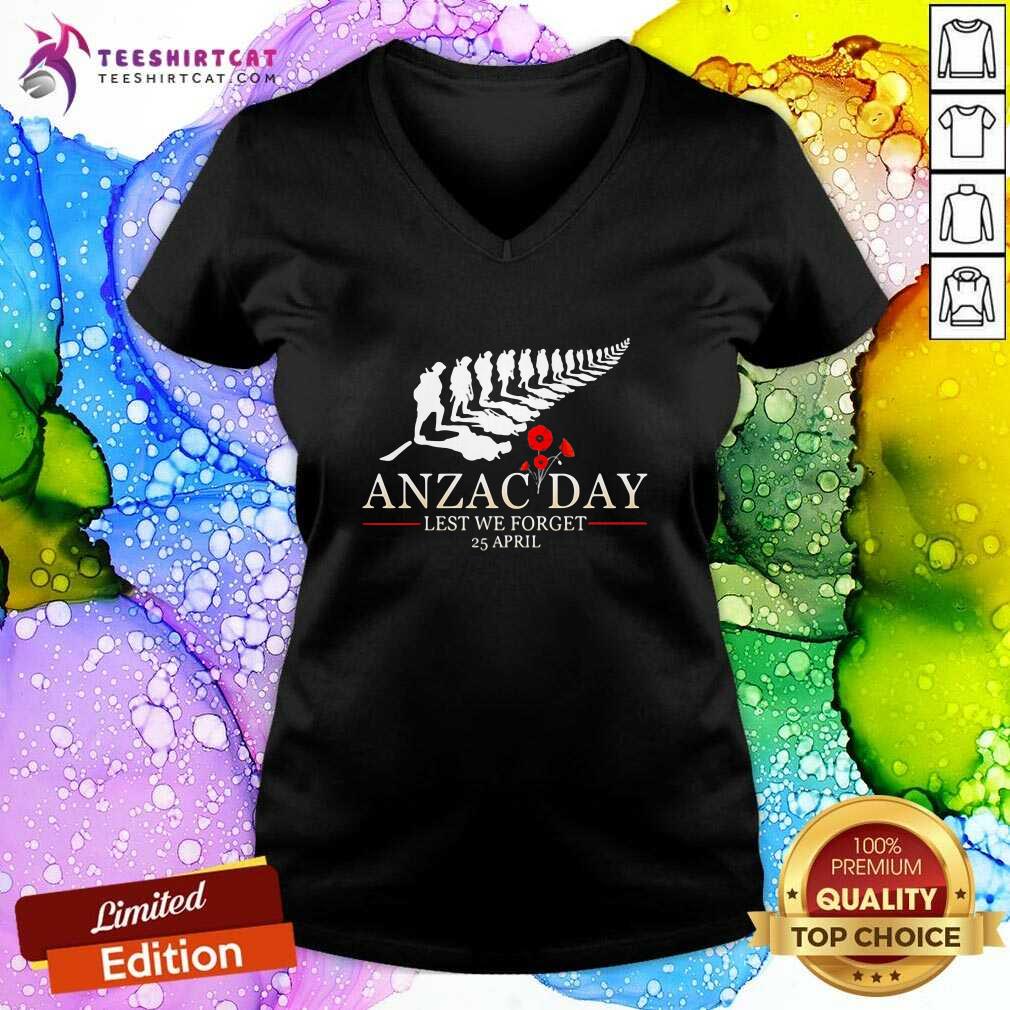 Hot Anzac Day Lest We Forget 25 April Flowers Shirt