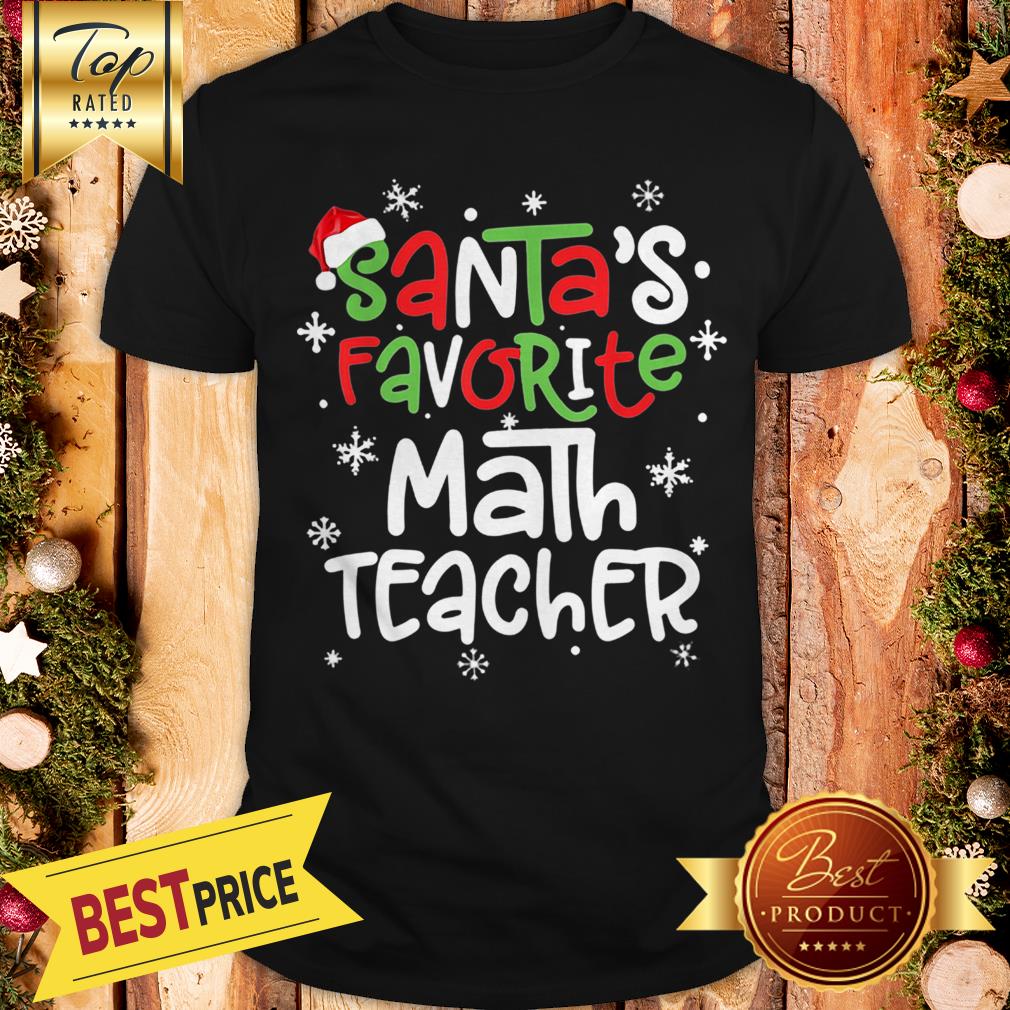 Hot Santa’s Favorite Math Teacher Christmas Shirt