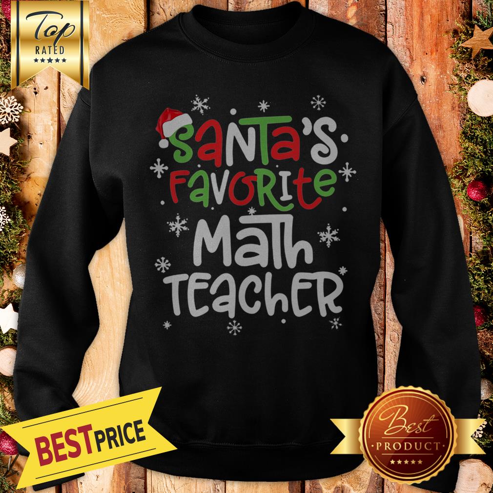 Hot Santa’s Favorite Math Teacher Christmas Shirt