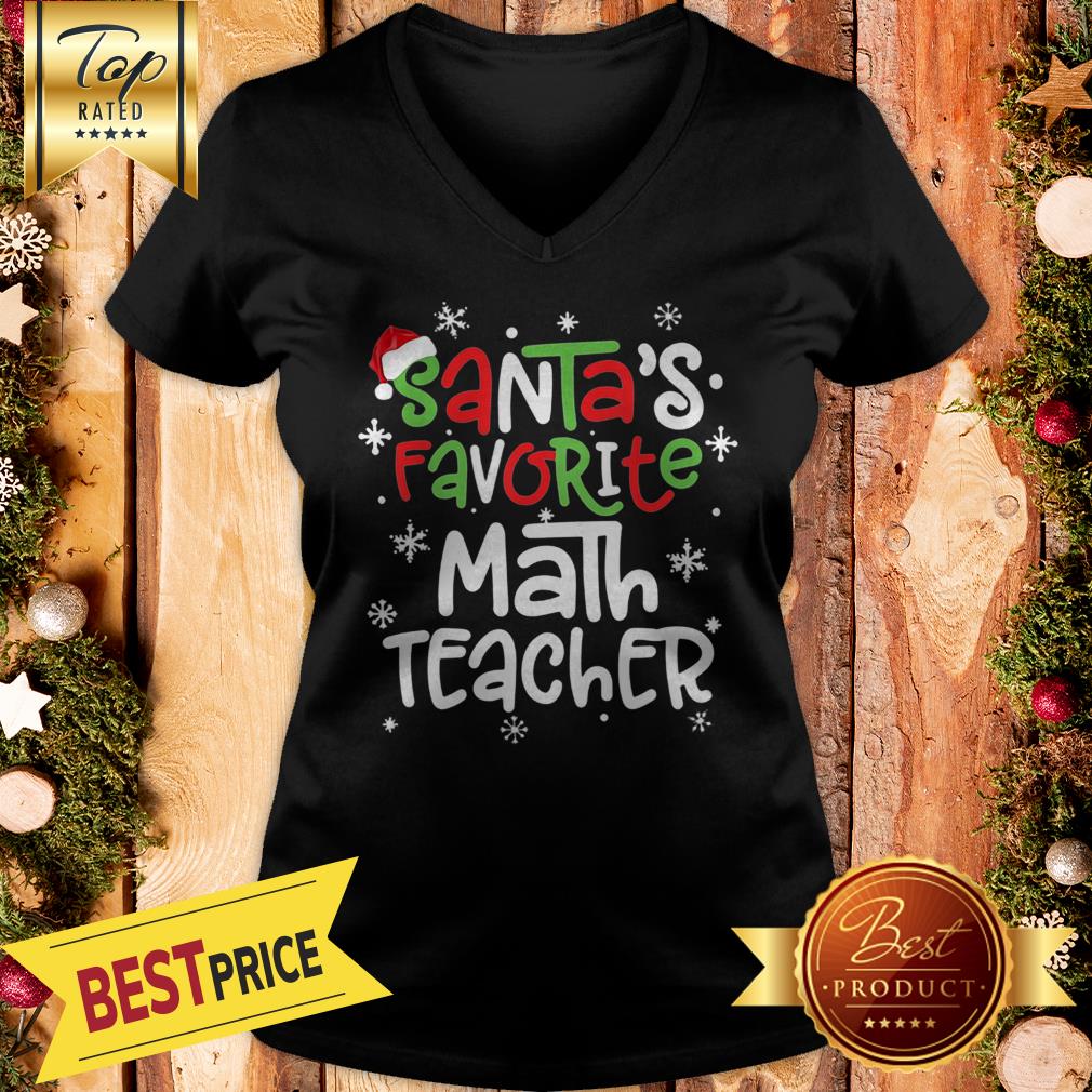 Hot Santa’s Favorite Math Teacher Christmas Shirt