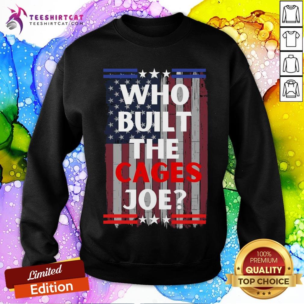 Hot Who Built The Cages Joe America Flag T-shirt