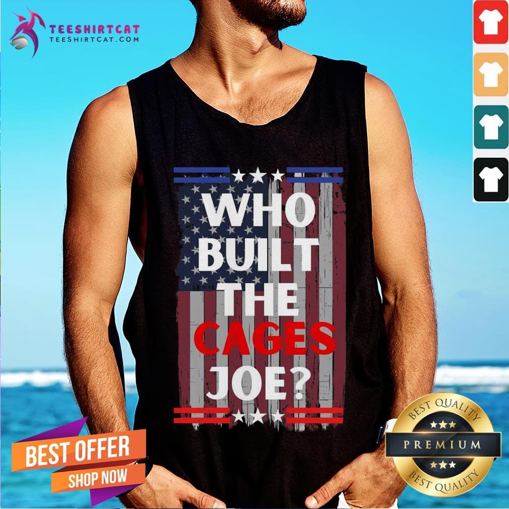 Hot Who Built The Cages Joe America Flag T-shirt