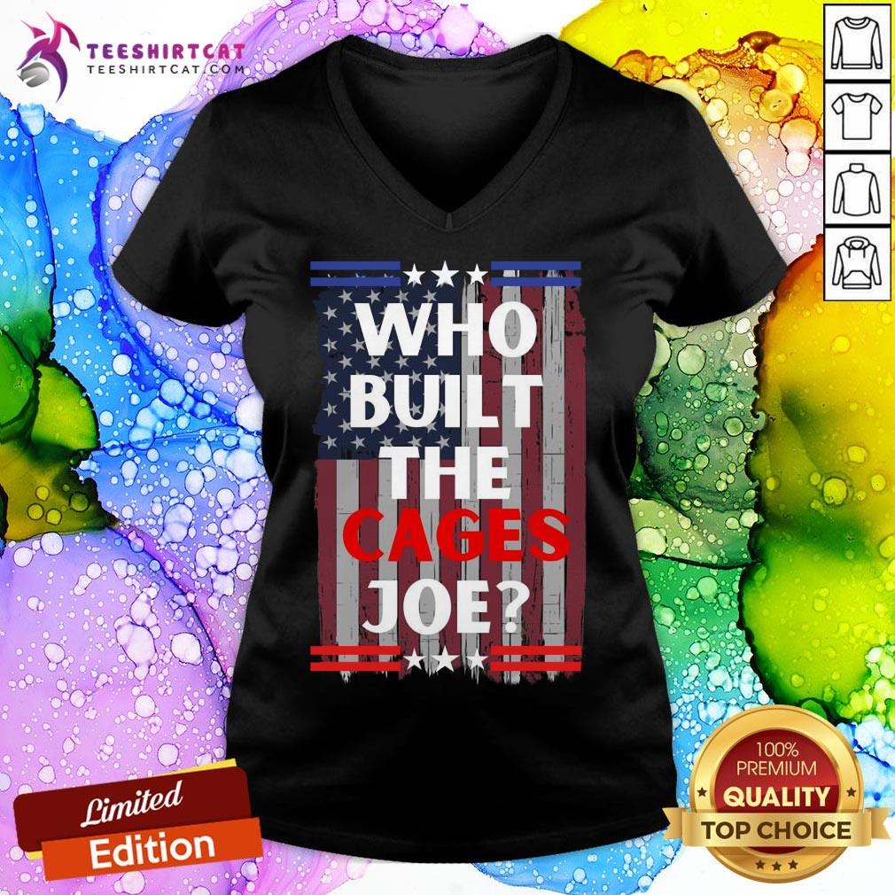 Hot Who Built The Cages Joe America Flag T-shirt