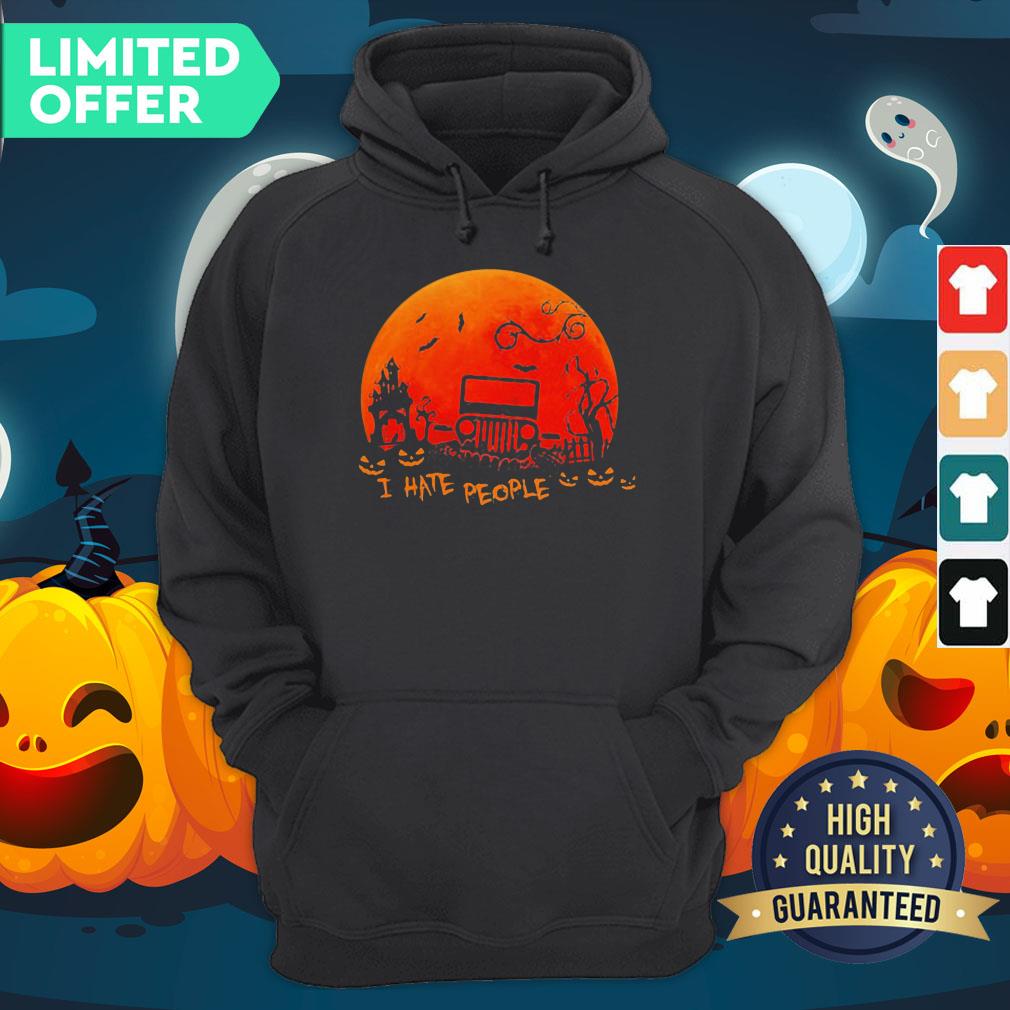 I Hate People Jeep Moon Halloween Shirt