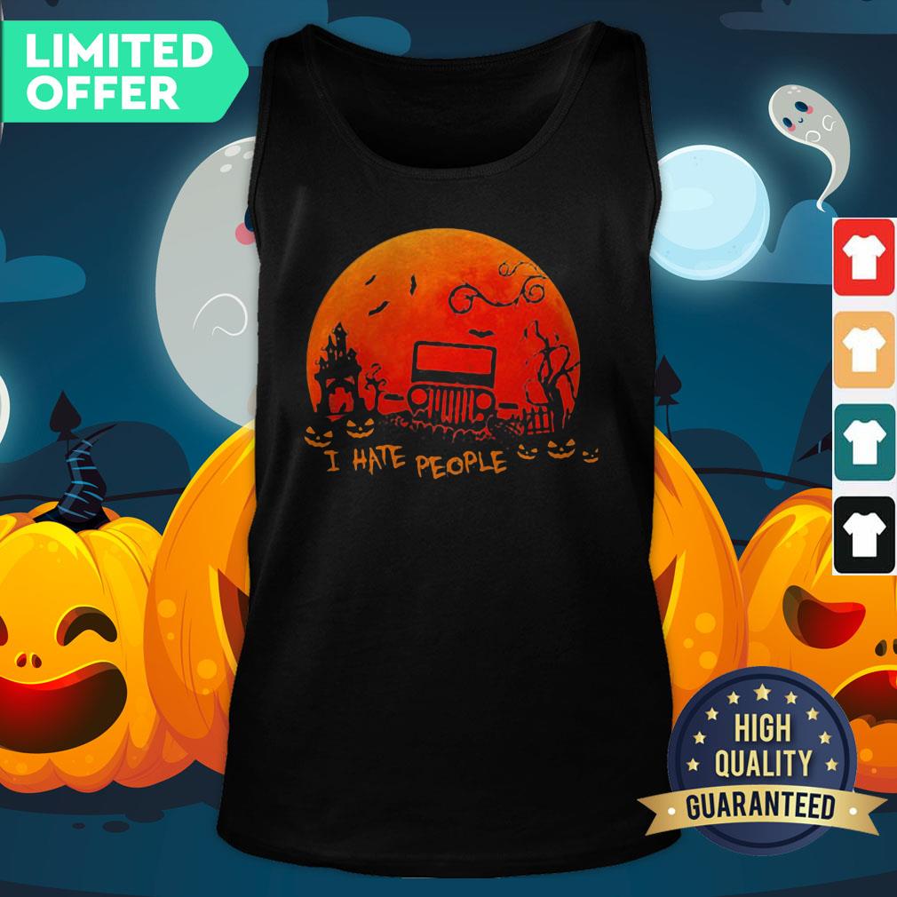 I Hate People Jeep Moon Halloween Shirt
