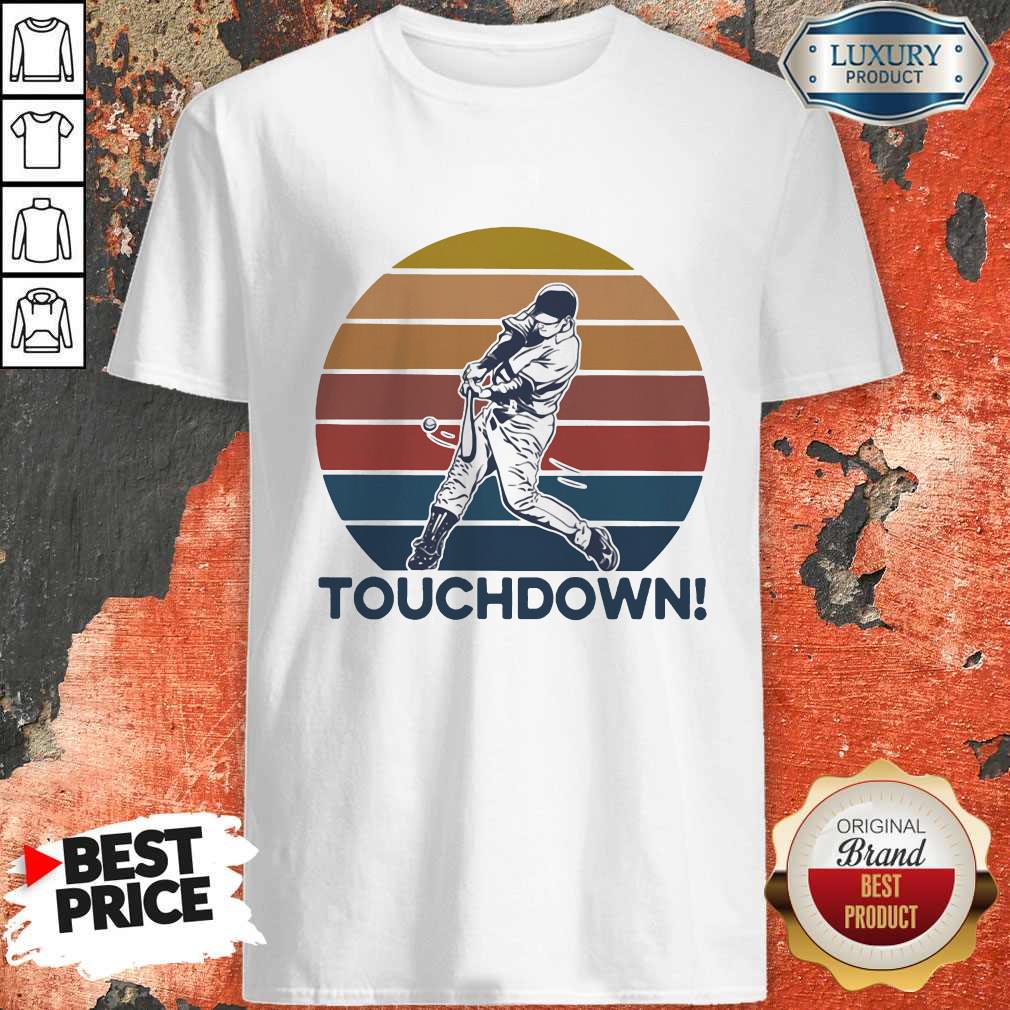 Important Touch Down Soft Ball Vintage Retro Shirt