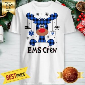 Good EMS Crew Christmas Reindeer With Gift Classic Shirt